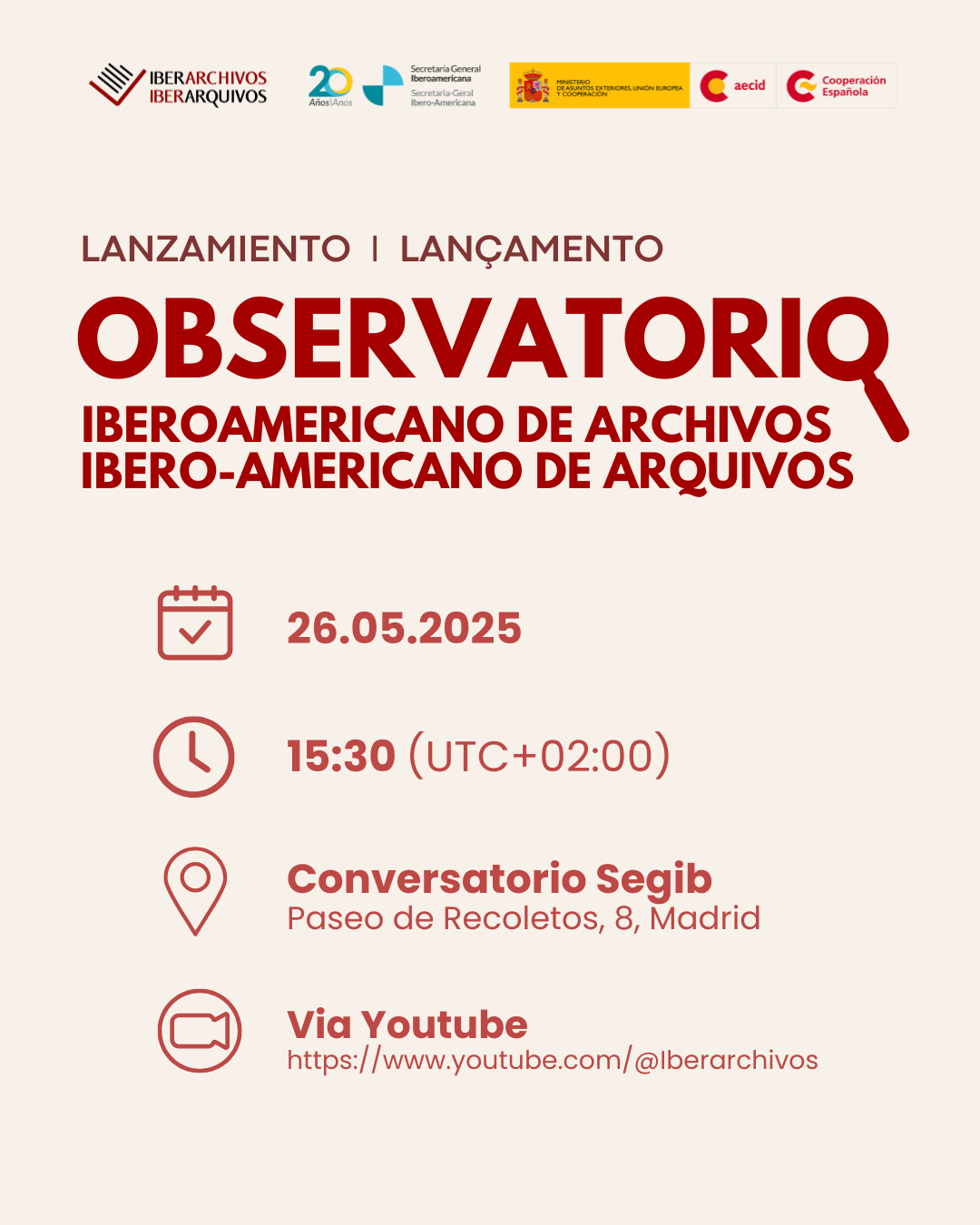 Lanzamiento del Observatorio Iberoamericano de Archivos