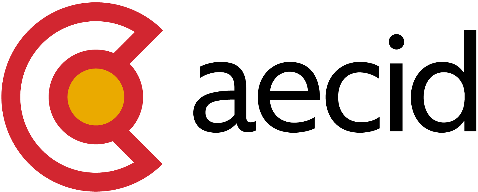Logo de AECID, lleva a la página de AECID se abre en otra pestaña