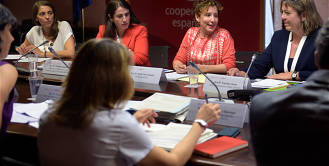 La directora de AECID presidiendo el Comité 